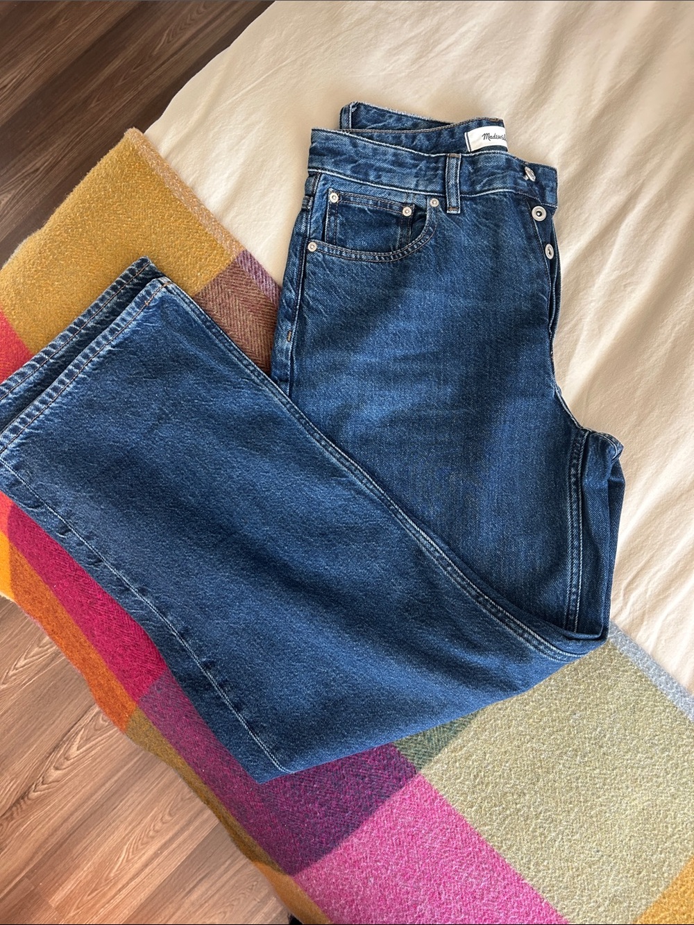 MADEWELL Curvy Low slung Baggy Classic Blue Denim Jeans Size 27